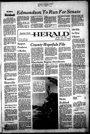 Sapulpa Daily Herald (Sapulpa, Okla.), Vol. 64, No. 254, Ed. 1 Monday, July 10, 1978