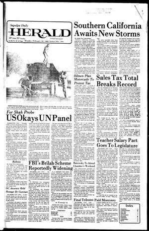 Sapulpa Daily Herald (Sapulpa, Okla.), Vol. 66, No. 133, Ed. 1 Monday, February 18, 1980