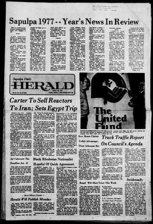 Primary view of object titled 'Sapulpa Daily Herald (Sapulpa, Okla.), Vol. 64, No. 92, Ed. 1 Sunday, January 1, 1978'.