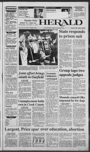 Sapulpa Daily Herald (Sapulpa, Okla.), Vol. 81, No. 43, Ed. 1 Wednesday, November 2, 1994