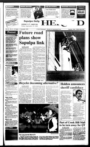 Sapulpa Daily Herald (Sapulpa, Okla.), Vol. 82, No. 2, Ed. 1 Friday, September 15, 1995