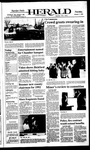Sapulpa Daily Herald (Sapulpa, Okla.), Vol. 78, No. 98, Ed. 1 Tuesday, January 7, 1992