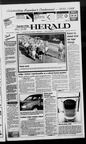 Sapulpa Daily Herald (Sapulpa, Okla.), Vol. 83, No. 280, Ed. 1 Thursday, August 6, 1998