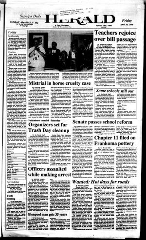 Sapulpa Daily Herald (Sapulpa, Okla.), Vol. 76, No. 187, Ed. 1 Friday, April 20, 1990