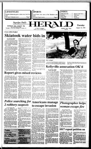 Sapulpa Daily Herald (Sapulpa, Okla.), Vol. 76, No. 286, Ed. 1 Tuesday, August 14, 1990