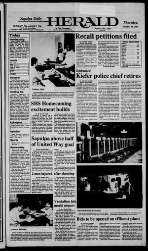 Sapulpa Daily Herald (Sapulpa, Okla.), Vol. 78, No. 23, Ed. 1 Thursday, October 10, 1991