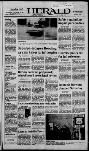 Sapulpa Daily Herald (Sapulpa, Okla.), Vol. 78, No. 225, Ed. 1 Wednesday, June 3, 1992