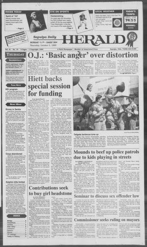 Sapulpa Daily Herald (Sapulpa, Okla.), Vol. 82, No. 19, Ed. 1 Thursday, October 5, 1995