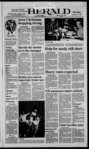 Sapulpa Daily Herald (Sapulpa, Okla.), Vol. 78, No. 83, Ed. 1 Thursday, December 19, 1991
