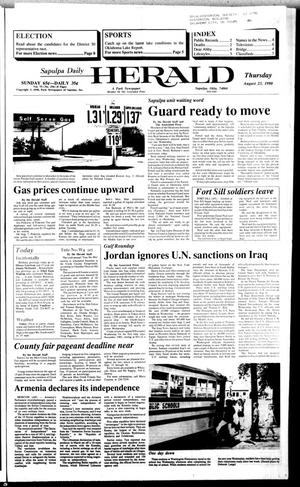 Sapulpa Daily Herald (Sapulpa, Okla.), Vol. 76, No. 294, Ed. 1 Thursday, August 23, 1990