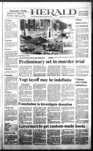 Sapulpa Daily Herald (Sapulpa, Okla.), Vol. 79, No. 284, Ed. 1 Wednesday, August 11, 1993