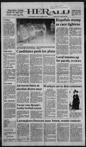 Primary view of object titled 'Sapulpa Daily Herald (Sapulpa, Okla.), Vol. 79, No. 37, Ed. 1 Monday, October 26, 1992'.