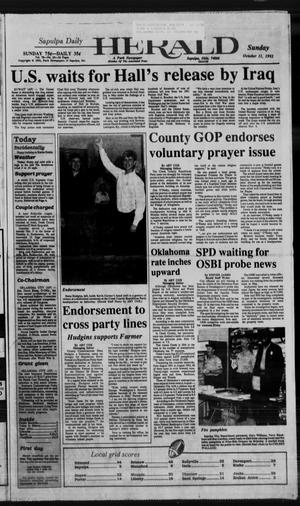 Sapulpa Daily Herald (Sapulpa, Okla.), Vol. 79, No. 24, Ed. 1 Sunday, October 11, 1992