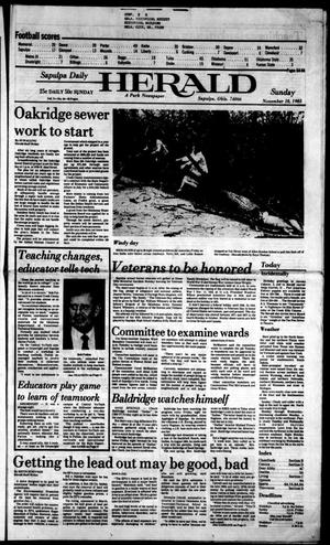 Sapulpa Daily Herald (Sapulpa, Okla.), Vol. 72, No. 49, Ed. 1 Sunday, November 10, 1985