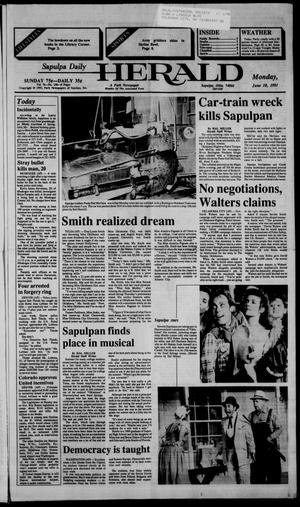 Sapulpa Daily Herald (Sapulpa, Okla.), Vol. 77, No. 230, Ed. 1 Monday, June 10, 1991