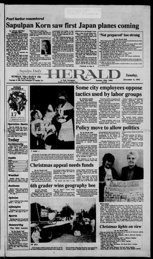 Sapulpa Daily Herald (Sapulpa, Okla.), Vol. 78, No. 73, Ed. 1 Sunday, December 8, 1991