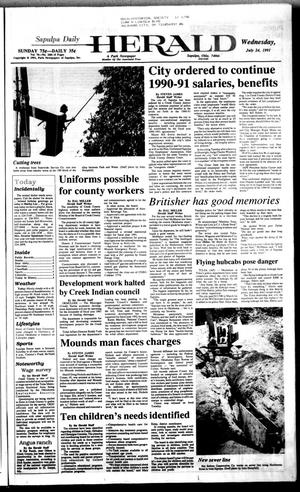 Sapulpa Daily Herald (Sapulpa, Okla.), Vol. 77, No. 268, Ed. 1 Wednesday, July 24, 1991