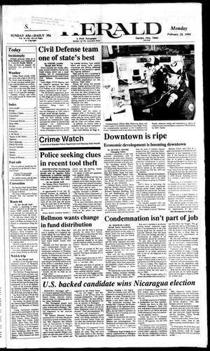 Sapulpa Daily Herald (Sapulpa, Okla.), Vol. 76, No. 141, Ed. 1 Monday, February 26, 1990