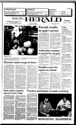 Sapulpa Daily Herald (Sapulpa, Okla.), Vol. 76, No. 285, Ed. 1 Monday, August 13, 1990