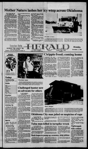Sapulpa Daily Herald (Sapulpa, Okla.), Vol. 78, No. 68, Ed. 1 Monday, December 2, 1991