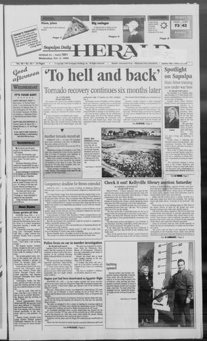 Sapulpa Daily Herald (Sapulpa, Okla.), Vol. 85, No. 43, Ed. 1 Wednesday, November 3, 1999