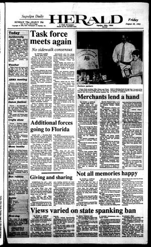 Sapulpa Daily Herald (Sapulpa, Okla.), Vol. 78, No. 299, Ed. 1 Friday, August 28, 1992