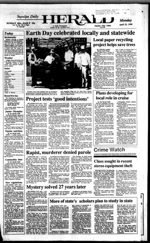 Sapulpa Daily Herald (Sapulpa, Okla.), Vol. 76, No. 189, Ed. 1 Monday, April 23, 1990