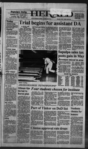 Primary view of object titled 'Sapulpa Daily Herald (Sapulpa, Okla.), Vol. 79, No. 217, Ed. 1 Tuesday, May 25, 1993'.