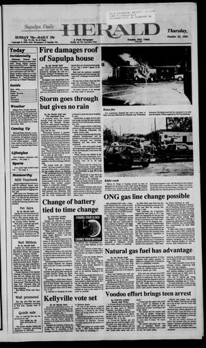 Sapulpa Daily Herald (Sapulpa, Okla.), Vol. 78, No. 35, Ed. 1 Thursday, October 24, 1991
