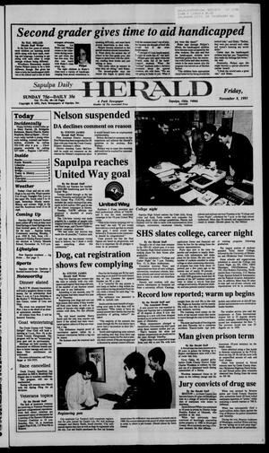 Sapulpa Daily Herald (Sapulpa, Okla.), Vol. 78, No. 48, Ed. 1 Saturday, November 9, 1991