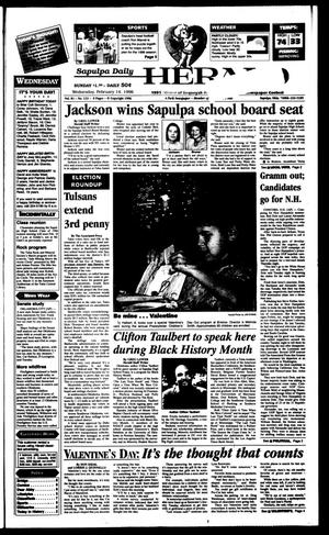 Sapulpa Daily Herald (Sapulpa, Okla.), Vol. 82, No. 132, Ed. 1 Wednesday, February 14, 1996