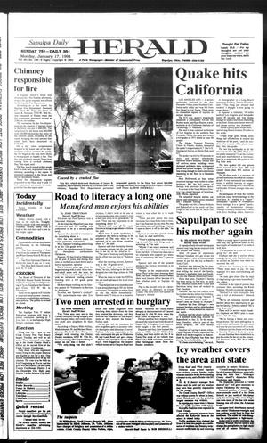 Sapulpa Daily Herald (Sapulpa, Okla.), Vol. 80, No. 108, Ed. 1 Monday, January 17, 1994