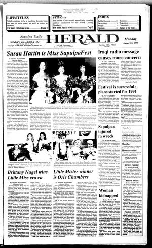 Sapulpa Daily Herald (Sapulpa, Okla.), Vol. 76, No. 291, Ed. 1 Monday, August 20, 1990