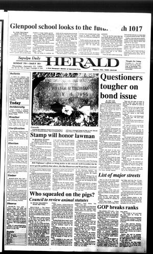 Sapulpa Daily Herald (Sapulpa, Okla.), Vol. 80, No. 105, Ed. 1 Thursday, January 13, 1994