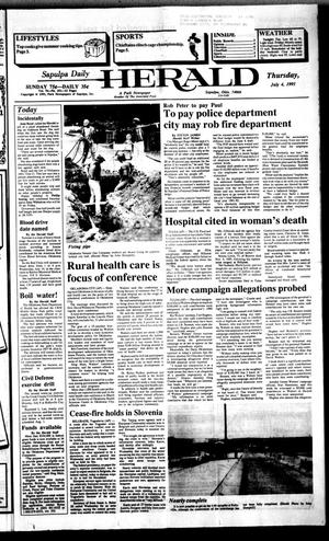 Sapulpa Daily Herald (Sapulpa, Okla.), Vol. 77, No. 251, Ed. 1 Thursday, July 4, 1991