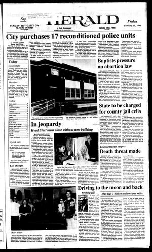 Sapulpa Daily Herald (Sapulpa, Okla.), Vol. 76, No. 139, Ed. 1 Friday, February 23, 1990