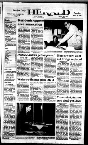 Sapulpa Daily Herald (Sapulpa, Okla.), Vol. 76, No. 160, Ed. 1 Tuesday, March 20, 1990