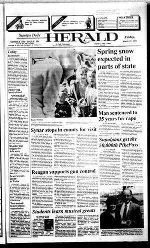 Sapulpa Daily Herald (Sapulpa, Okla.), Vol. 77, No. 168, Ed. 1 Friday, March 29, 1991