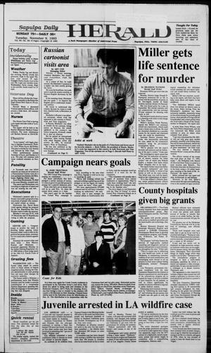 Sapulpa Daily Herald (Sapulpa, Okla.), Vol. 80, No. 49, Ed. 1 Tuesday, November 9, 1993