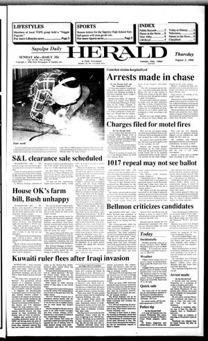 Sapulpa Daily Herald (Sapulpa, Okla.), Vol. 76, No. 276, Ed. 1 Thursday, August 2, 1990