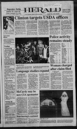 Sapulpa Daily Herald (Sapulpa, Okla.), Vol. 79, No. 83, Ed. 1 Friday, December 18, 1992