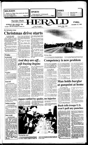 Sapulpa Daily Herald (Sapulpa, Okla.), Vol. 77, No. 61, Ed. 1 Friday, November 23, 1990