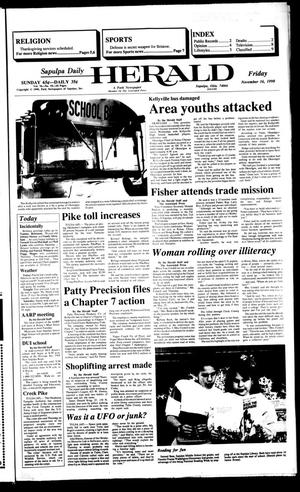 Sapulpa Daily Herald (Sapulpa, Okla.), Vol. 77, No. 55, Ed. 1 Friday, November 16, 1990