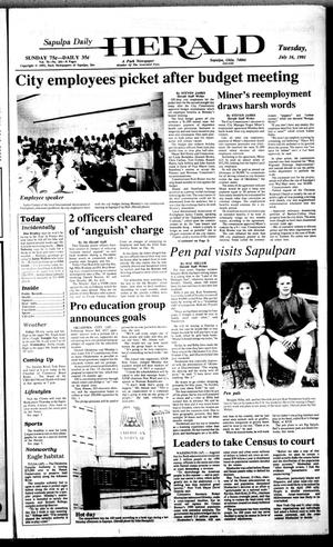 Sapulpa Daily Herald (Sapulpa, Okla.), Vol. 77, No. 261, Ed. 1 Tuesday, July 16, 1991