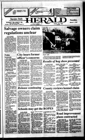 Sapulpa Daily Herald (Sapulpa, Okla.), Vol. 77, No. 147, Ed. 1 Tuesday, March 5, 1991