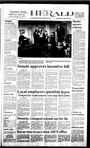 Sapulpa Daily Herald (Sapulpa, Okla.), Vol. 79, No. 124, Ed. 1 Friday, February 5, 1993