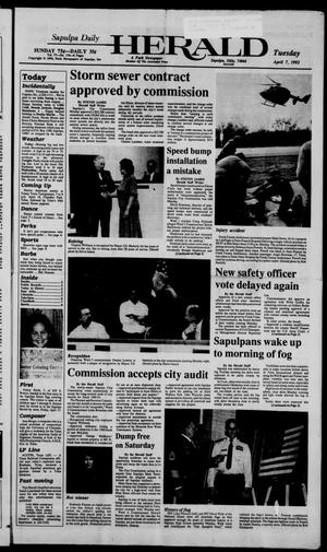 Sapulpa Daily Herald (Sapulpa, Okla.), Vol. 78, No. 176, Ed. 1 Tuesday, April 7, 1992