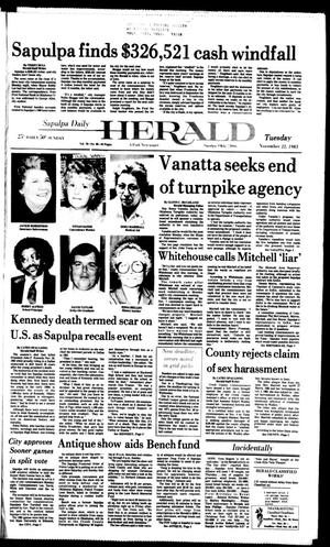 Sapulpa Daily Herald (Sapulpa, Okla.), Vol. 70, No. 60, Ed. 1 Tuesday, November 22, 1983