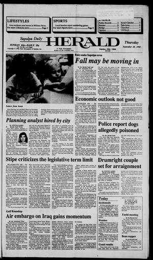 Sapulpa Daily Herald (Sapulpa, Okla.), Vol. 77, No. 6, Ed. 1 Thursday, September 20, 1990