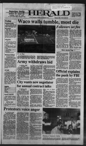 Sapulpa Daily Herald (Sapulpa, Okla.), Vol. 79, No. 187, Ed. 1 Tuesday, April 20, 1993